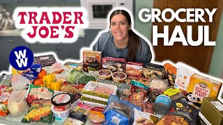 HUGE Healthy Trader Joe's Grocery Haul | WeightWatchers Points & Calories/Macros/Nutrition Info