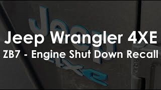 Wrangler 4XE Shut Down Recall