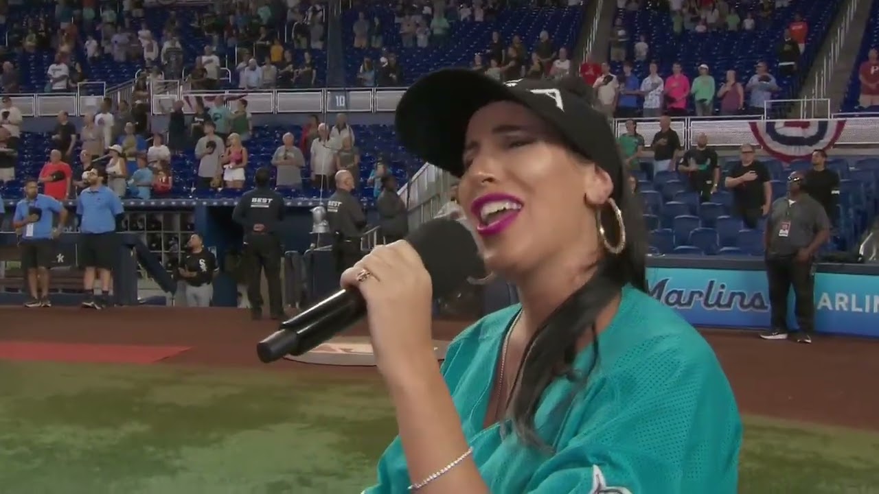 April 1, 2026 Chicago White Sox @ Miami Marlins - Tricia Danieli - National Anthem Singer