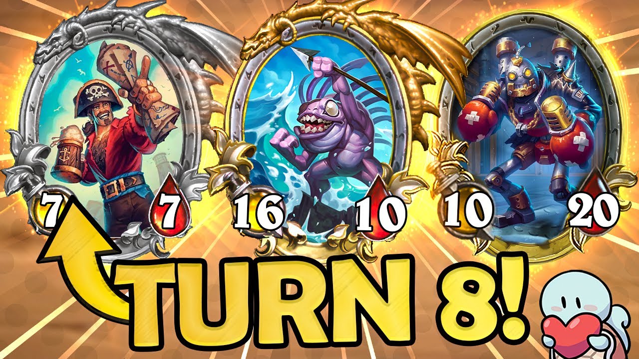 ABSOLUTELY CRAZY TURN 8! | Hearthstone Battlegrounds