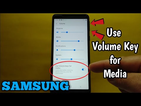 How to use volume keys for media on Samsung Galaxy A01 Core