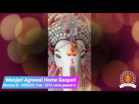 Manjari Agrawal Home Ganpati Decoration Video