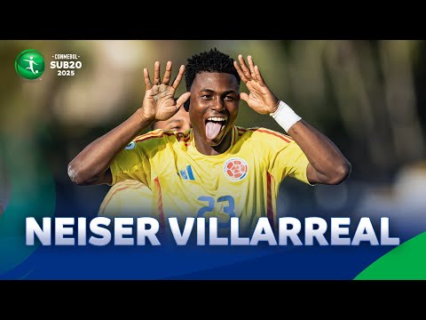 TODOS LOS GOLES DE NEISER VILLARREAL EN LA CONMEBOL SUB20 2025