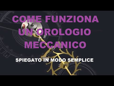 HOW A MECHANICAL WATCH WORKS - Explained simply and clearly with 3D animation