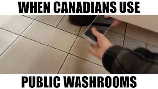 When Canadians Use Public Washrooms