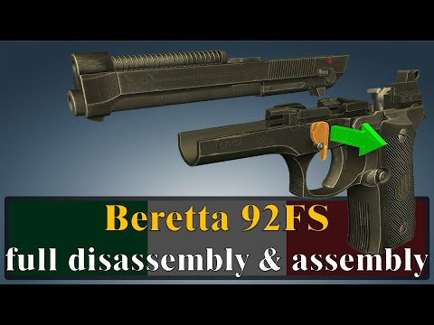 Beretta 92: full disassembly & assembly