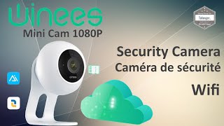 Winees Cam M1 Review - Work with Aidot App - Mini surveillance camera 1080P - Unboxing