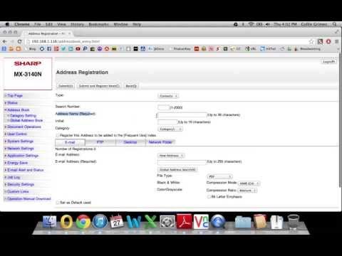 How To Add Email Addresses to Address Book of Sharp...