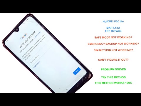 How to Bypass FRP on Huawei P30 lite MAR-LX1A