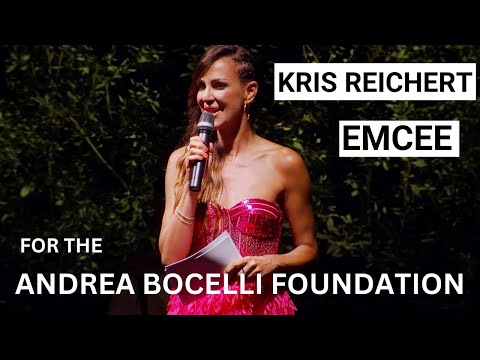 Highlights of Kris Reichert hosting the Andrea Bocelli Foundation event