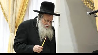 הדלקת נרות חנוכה של ראש הישיבה מגור | First Night Chanukah Candle Lighting  Rav Shaul Alter - 2021