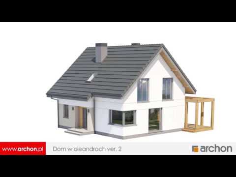 Niewielki, zgrabny projekt - Dom w oleandrach (obrót 360 stopni)