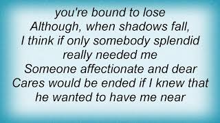 Rufus Wainwright - If Love Were All Lyrics