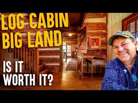 Log Cabin Big Land 40 acre Farm Tour, Ponds Barns, Home and Land for sale Kentucky