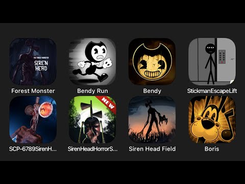 Forest Monster, Bendy Run, Bendy, Stickman Escape Lift, SCP 096 Siren Head, Siren Head Horror....