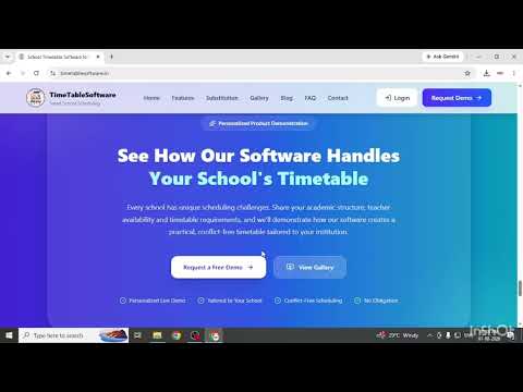 TimeTable Software Video Walkthrough