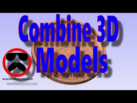 Combine 3D Models -  Part 19 -  Vectric For Absolute Beginners