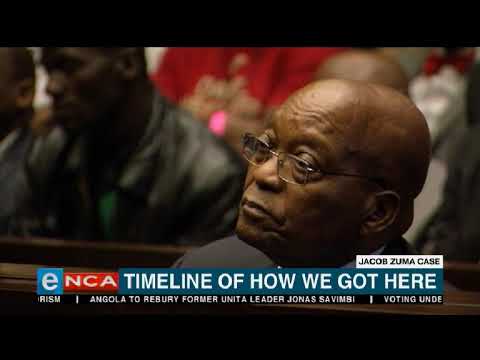 Timeline of Zuma's case
