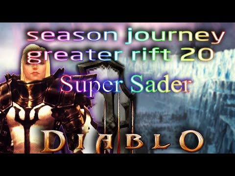 Diablo 3 [Patch 2.6.0]►Greater Rift 20 ► Crusader 4P Roland's Legacy – Sweep Attack ► Hardcore ►S11