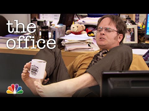 Dwight Only Uses His Feet - The Office