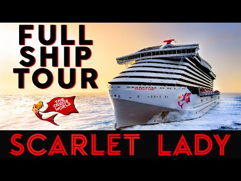 VIRGIN VOYAGES SCARLET LADY FULL SHIP TOUR 2022 | ULTIMATE CRUISE SHIP TOUR OF PUBLIC AREAS