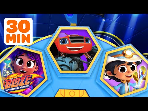 Spin the Blaze & Kid Cowboy Wheel: Rescue Missions & Races! #3 🚗💨🤠 | Blaze and the Monster Machines