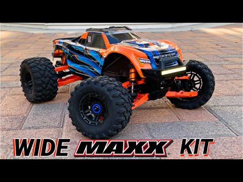 TRAXXAS MAXX WIDE KIT INSTALL!!