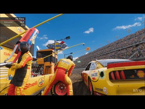 NASCAR Heat 4 - PIT Stop Gameplay (Xbox One X HD) [1080p60FPS]