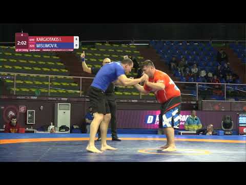 Qual. Men's GP No-Gi - +100 kg: I. KARGIOTAKIS (GRE) v. R. MISLIMOV (AZE)