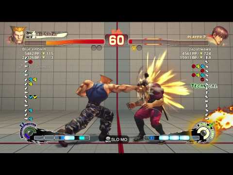 SSFIVAE~ Guile (Blue Emblem) vs.  Guy (papatiwawa) HD