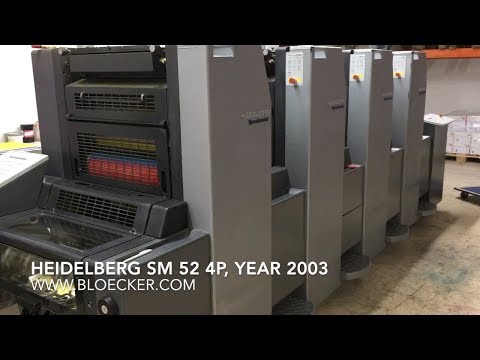 Heidelberg Speedmaster 52 4P, year 2003 - for immediate sale