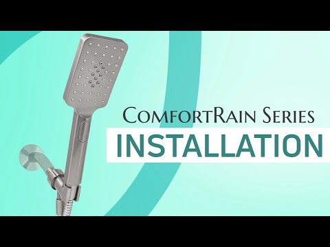 Installing the ComfortRain Easy Clicker handheld shower head