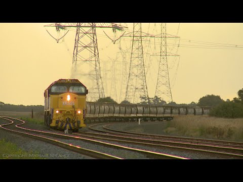 Broad Gauge Grain Train With XR Class Diesel Locomotives (15/3/2021)  - PoathTV Australian Railways
