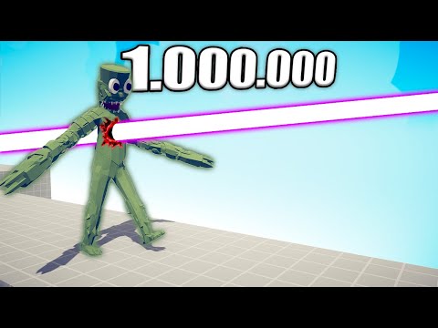1.000.000 DAMAGE LASER GUN vs UNITS - TABS | Totally Accurate Battle Simulator 2023