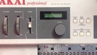 Video thumbnail for Akai X 7000 sampling keyboard from 1986 12 Bit sampler by Dziam Bass