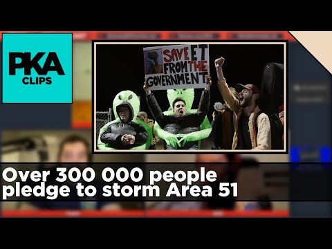 Over 300 000 people pledge to storm Area 51 - PKA Clip