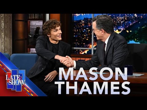 Mason Thames And Stephen Colbert Bond Over Their Love For "The Thing"