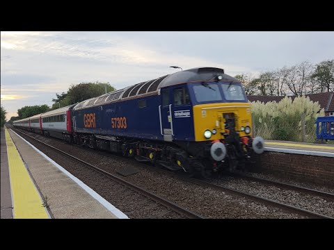 57303 operating 5Z18 passes Harling Road with three tones at 18:10 07/09/25