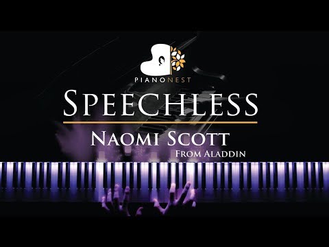 Naomi Scott - Speechless (Full) - From Aladdin - Piano Karaoke / Sing Along Cover with Lyrics