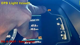 Hyundai Ioniq 2017-2022 EPB Auto Hold Light Simple Fix | Resolve Error Codes C2416 & C2417 Easy Fix