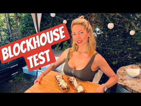 TEST BLOCKHOUSE Rinderbratwurst auf Blockhouse Brot