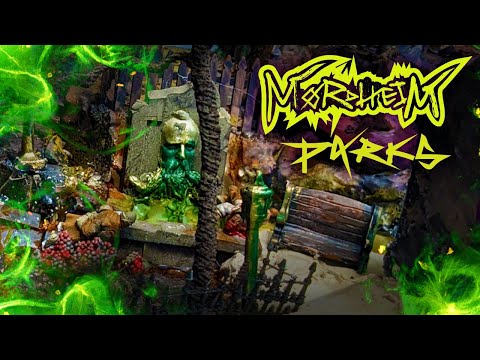 DIY Mordheim City Park | Easy Plants, Trees, 3d Printed Fountain - Mordheim Terrain Board Renovation