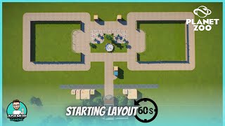 Perfect Starting Layout In Planet Zoo In 60 Seconds - Franchise Mode Tutorial. #shorts