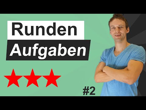 Zahlen runden | Aufgaben mit Lösungen | Auf Einer, Zehner, Hunderter, Tausender usw. runden | #2