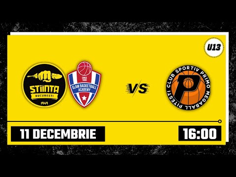 LIVE 🏀 CN U13M CSU Știința & Slam A București - ACS Primo Megaball Pitesti