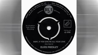 Elvis Presley - Baby, If You Give Me All Your Love [alt.extended vocal mix]