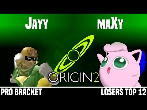 Origin 2 - Jayy (Captain Falcon) vs maXy (Jigglypuff) - PRO BRACKET - LOSERS TOP 12