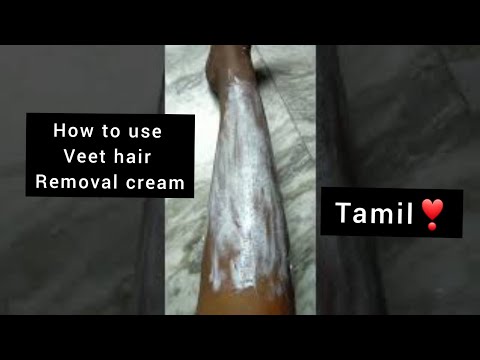 How to use veet hair removal cream // Tamil // review...