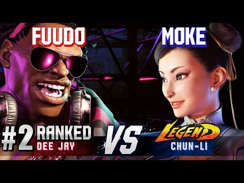 SF6 ▰ FUUDO (#2 Ranked Dee Jay) vs MOKE (Chun-Li) ▰ High Level Gameplay
