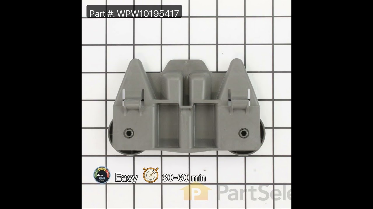 Replacing the Lower Dishrack Wheel Assembly